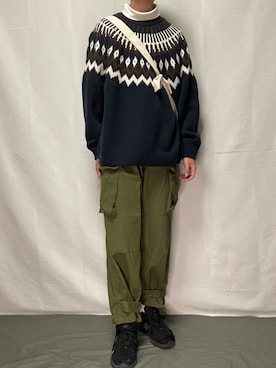 「ジーユー」｜YOKIKIさん（メンズ・180cm）の秋コーディネート