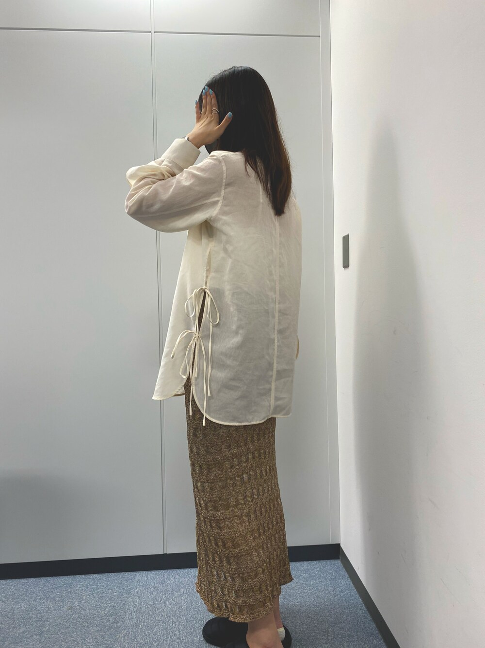 「大人カジュアル、スカート、タイトスカート」｜「TODAYFULのレースペンシルスカート（スカート、イエロー系）」を使った、a72cさん（レディース・172cm）の夏コーディネートの1枚目の写真