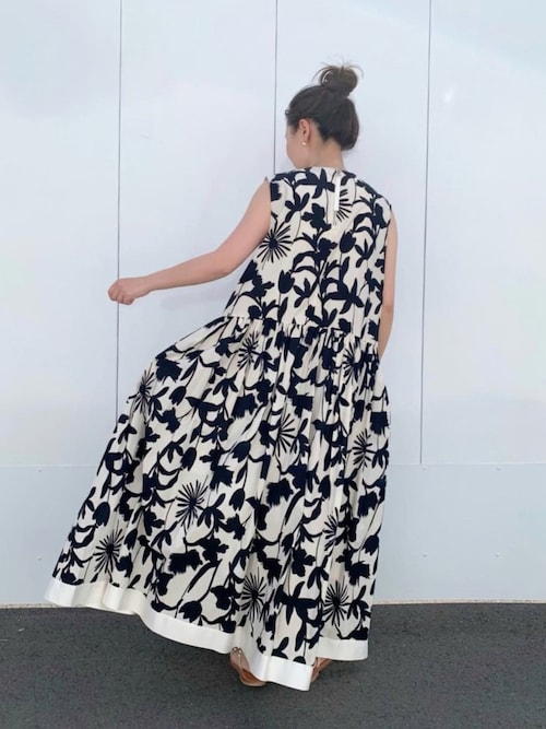 BEARDSLEY　ビアズリー　プリントマキシワンピース BEARDSLEY（ビアズリー）の「プリントギャザーマキシワンピース