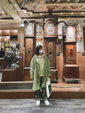 「plain-me（プレインミー）のアイテム（ジャケット/アウター）」を使った、wearthatさん（レディース・153cm）の秋コーディネート