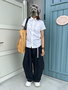 「RAGEBLUE（レイジブルー）のアイテム」を使った、Yokokawa さん（レディース・166cm）の夏コーディネート