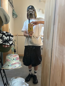 「minsobi（ミンソビ）のアイテム」を使った、Yokokawa さん（レディース・166cm）の夏コーディネート