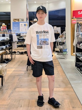 「アイテム（サンダル）」を使った、もりもんさん（メンズ・171cm・30代）の夏コーディネート