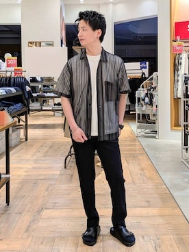 「アイテム（サンダル）」を使った、もりもんさん（メンズ・171cm・30代）の夏コーディネート