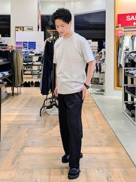 「アイテム（サンダル）」を使った、もりもんさん（メンズ・171cm・30代）の夏コーディネート