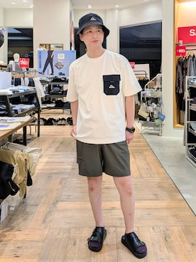 「アイテム（レッグウェア）」を使った、もりもんさん（メンズ・171cm・30代）の夏コーディネート
