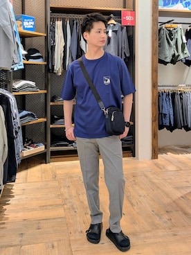 「アイテム（バッグ）」を使った、もりもんさん（メンズ・171cm・30代）の夏コーディネート