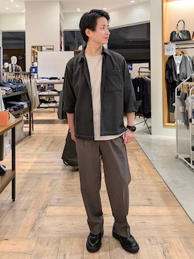 「アイテム（その他シューズ）」を使った、もりもんさん（メンズ・171cm・30代）の秋コーディネート