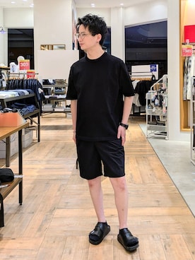 「アイテム（ニット/セーター）」を使った、もりもんさん（メンズ・171cm）の夏コーディネート