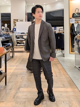 「アイテム（その他シューズ）」を使った、もりもんさん（メンズ・171cm・30代）の秋コーディネート