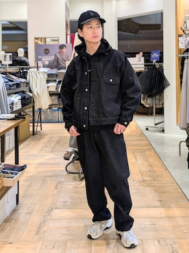 「GLOBAL WORK（グローバルワーク）のアイテム（帽子）」を使った、もりもんさん（メンズ・171cm）の冬コーディネート