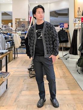 「アイテム（スウェット）」を使った、もりもんさん（メンズ・171cm・30代）の秋コーディネート