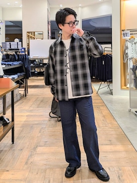 「アイテム（その他シューズ）」を使った、もりもんさん（メンズ・171cm・30代）の秋コーディネート