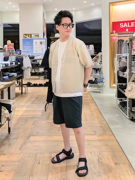「GLOBAL WORK（グローバルワーク）のアイテム」を使った、もりもんさん（メンズ・171cm）の夏コーディネート
