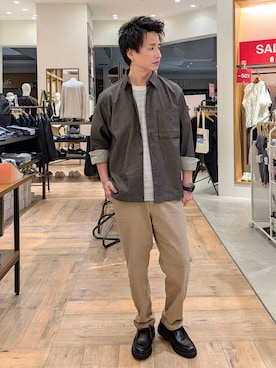 「アイテム（その他シューズ）」を使った、もりもんさん（メンズ・171cm）の秋コーディネート