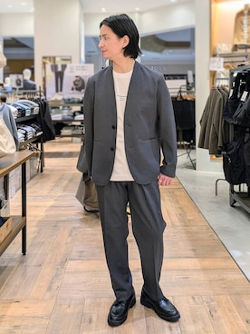 「GLOBAL WORK（グローバルワーク）のアイテム」を使った、もりもんさん（メンズ・171cm）の春コーディネート