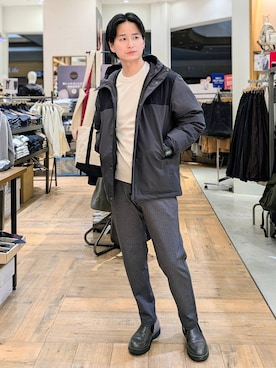 「アイテム（ジャケット/アウター）」を使った、もりもんさん（メンズ・171cm・30代）の冬コーディネート