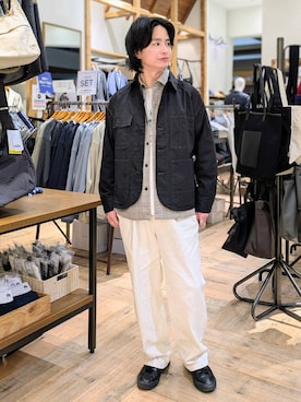 「GLOBAL WORK（グローバルワーク）のアイテム」を使った、もりもんさん（メンズ・171cm）の冬コーディネート