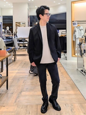 「アイテム（その他シューズ）」を使った、もりもんさん（メンズ・171cm）の秋コーディネート