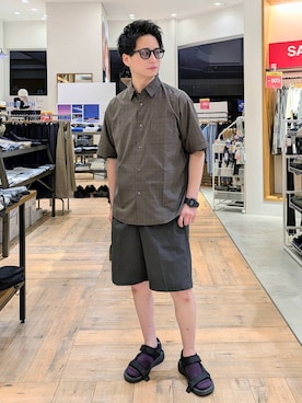 「アイテム（サンダル）」を使った、もりもんさん（メンズ・171cm・30代）の夏コーディネート