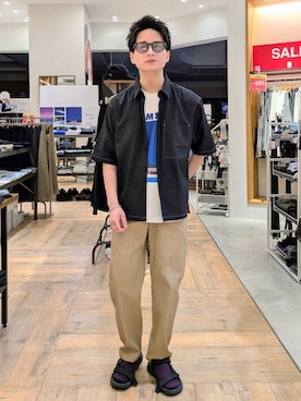「アイテム（ソックス/靴下）」を使った、もりもんさん（メンズ・171cm・30代）の夏コーディネート
