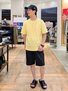 「GLOBAL WORK（グローバルワーク）のアイテム」を使った、もりもんさん（メンズ・171cm）の夏コーディネート