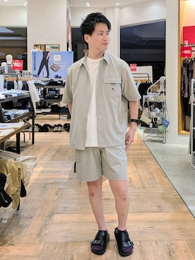 「アイテム（サンダル）」を使った、もりもんさん（メンズ・171cm・30代）の夏コーディネート