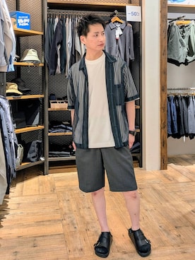 「アイテム（ソックス/靴下）」を使った、もりもんさん（メンズ・171cm・30代）の夏コーディネート