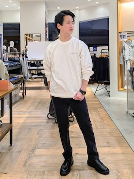 「アイテム（その他シューズ）」を使った、もりもんさん（メンズ・171cm・30代）の秋コーディネート