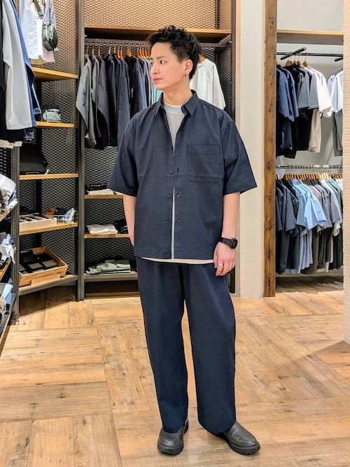 jiwuusエイジング加工デニムシャツ【M0056】 | mblueshop