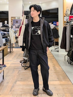 「シンプルコーデ」｜もりもんさん（メンズ・171cm・30代）の冬コーディネート