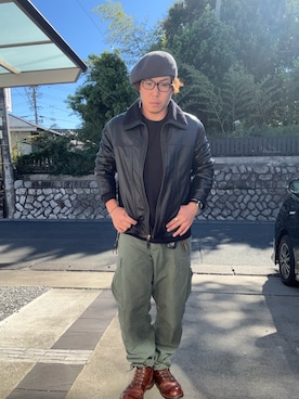 「アイテム（アナログ腕時計）」を使った、アメカジ好きなJINさん（メンズ・171cm）の秋コーディネート