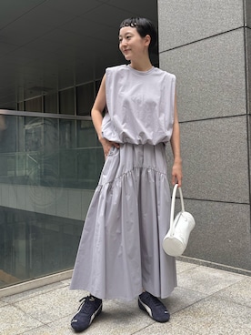 「アイテム（ワンピース/ドレス）」を使った、mami saitohさん（レディース・153cm）の夏コーディネート