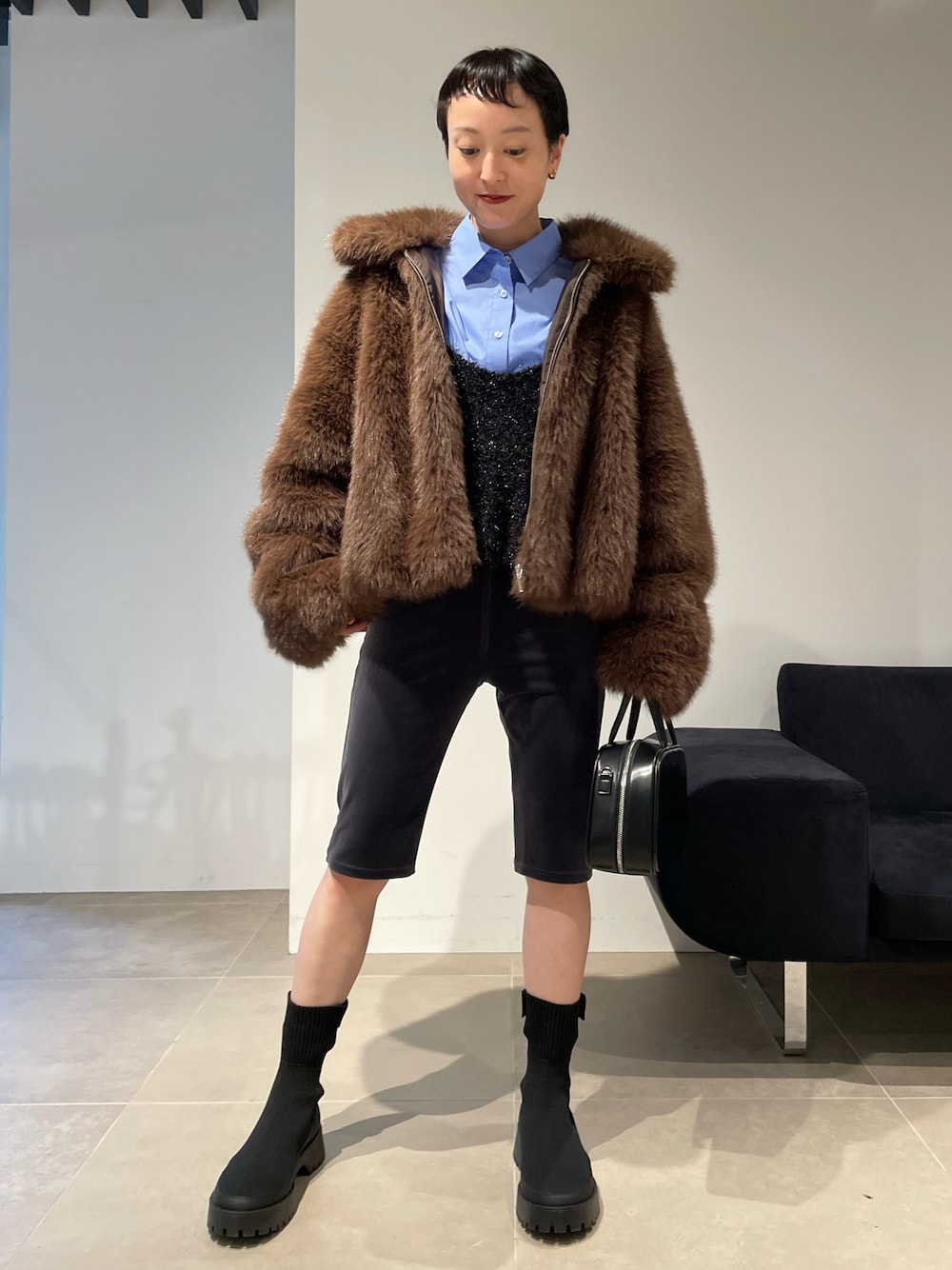 emmi（エミ）の「センタージップエコファーコート（その他