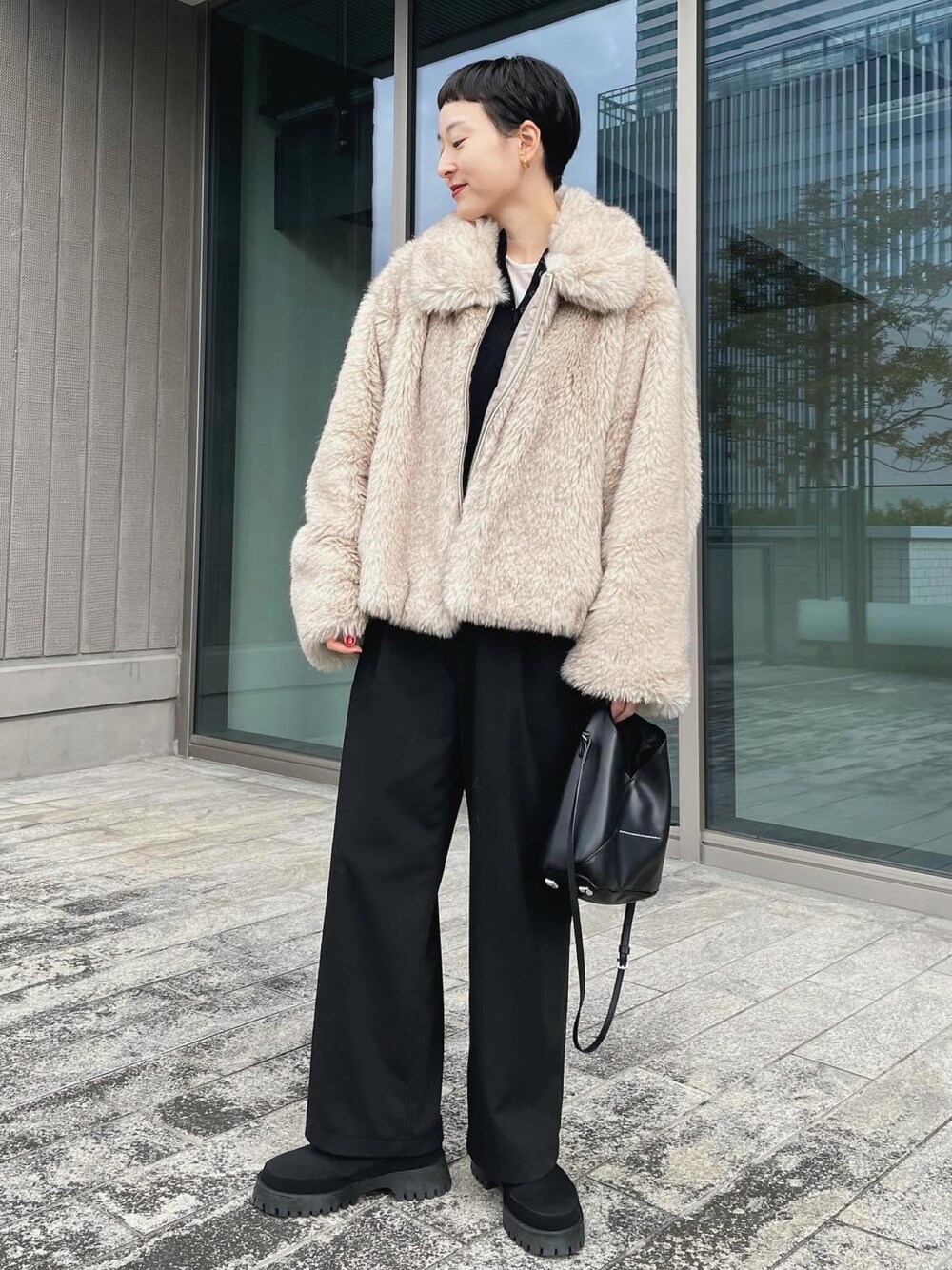 emmi atelier　センタージップエコファーコート emmi（エミ）の「センタージップエコファーコート（その他