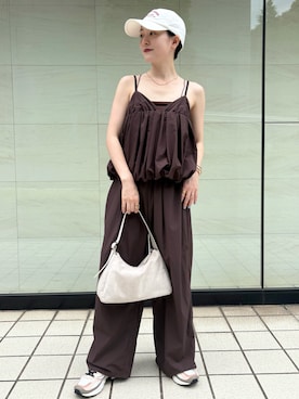 「アイテム（その他トップス）」を使った、mami saitohさん（レディース・153cm）の夏コーディネート
