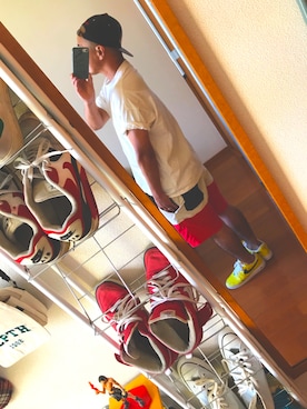 「Mitchell&Ness（ミッチェル&ネス）のアイテム（帽子）」を使った、nicoatworkさん（メンズ・172cm）の夏コーディネート