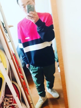 「LRG（エルアールジー）のアイテム」を使った、nicoatworkさん（メンズ・172cm）の秋コーディネート