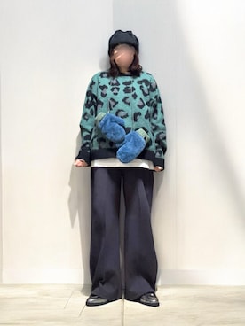 「アイテム（手袋）」を使った、…natsuho…さん（レディース・154cm）の冬コーディネート