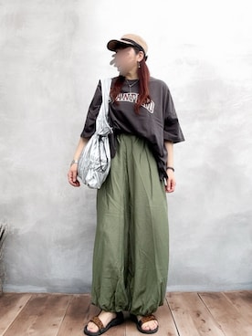 「ABITOKYO（アビトーキョー）のアイテム」を使った、…natsuho…さん（レディース・154cm）の夏コーディネート