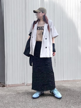 「アイテム（ジャケット/アウター）」を使った、…natsuho…さん（レディース・154cm）の秋コーディネート