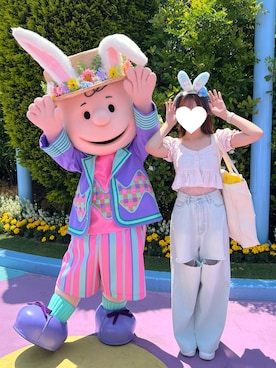 HONEY MI HONEYのデニムパンツを使った人気ファッション