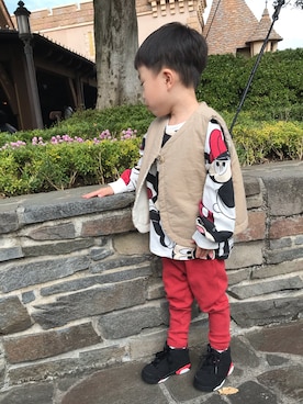 「JIPPON（ジポン）のアイテム」を使った、kaiii998さん（キッズ・100cm）の秋コーディネート