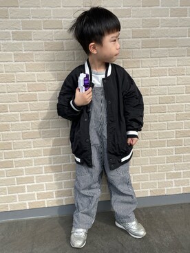 「New Balance」｜「アイテム（ブルゾン）」を使った、kaiii998さん（キッズ・100cm）の秋コーディネート