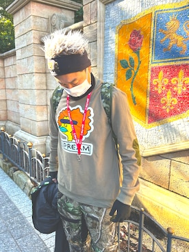 「Disney（ディズニー）のアイテム」を使った、katsushitさん（メンズ・170cm）の冬コーディネート