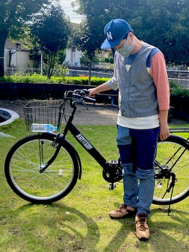 「STARTER BLACK LABEL（スターターブラックレーベル）のアイテム（帽子）」を使った、katsushitさん（メンズ・170cm）の秋コーディネート