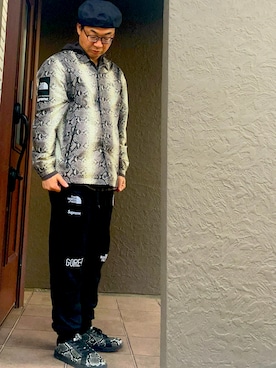 「アイテム（ナイロンジャケット）」を使った、katsushitさん（メンズ・170cm）の秋コーディネート