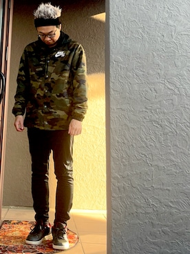 「アイテム（ナイロンジャケット）」を使った、katsushitさん（メンズ・170cm）の秋コーディネート