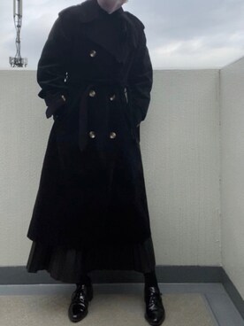 「& other storiesのアイテム（ジャケット/アウター、ブラック系）」を使った、すとっくほるむさん（レディース・166cm）の冬コーディネート