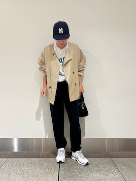 「アイテム（トレンチコート）」を使った、natsuha612さん（レディース・158cm）の秋コーディネート